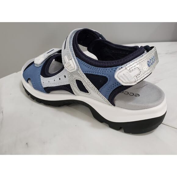 NEW Woman's Sandals ECCO Sport Offroad Sandal Size 10-10.5 Multicolor Air Blue - Picture 4 of 7